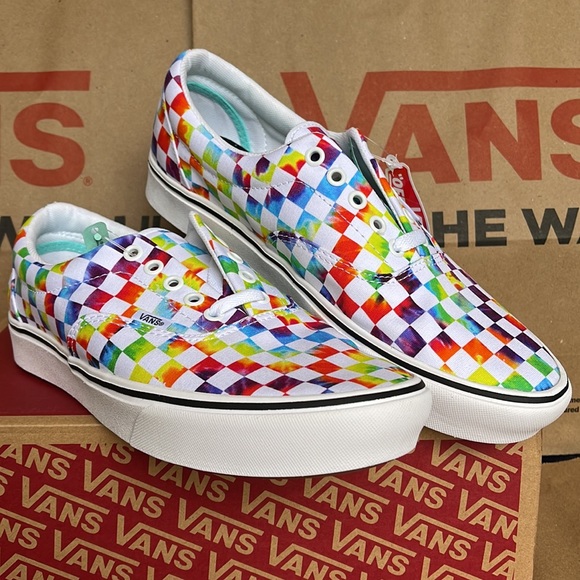 Vans Comfycush Era The-Dye Checkerboard sneakers Men’s - Picture 5 of 16